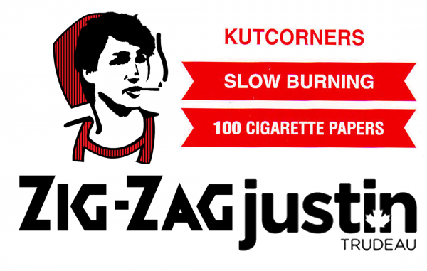 Justin Trudeau's Face on Zig-Zags