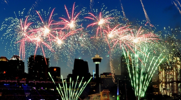 CanadaDay Fireworks - Calgary
