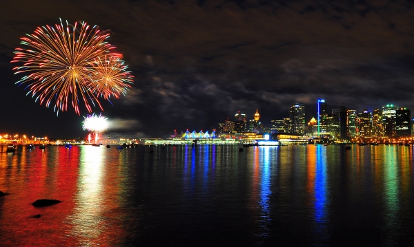 CanadaDay Fireworks - Vancouver